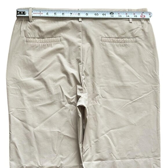 Hiverlay Pants Womens Large Khaki Golf Stretch Elastic Waist Performance Travel - Picture 8 of 11